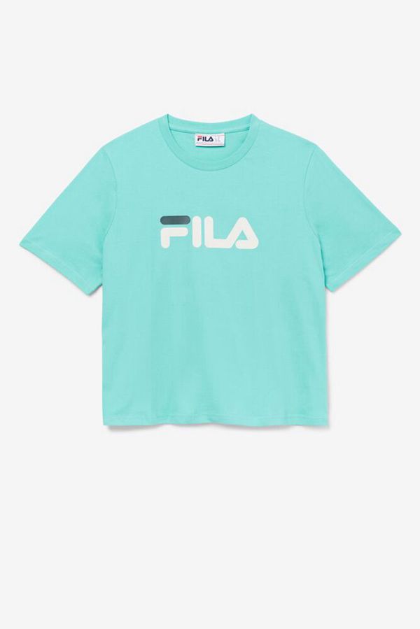 Fila Miss Eagle Oversized Graphic Women's Tee - Blue Turquoise /,NZ 372-98016